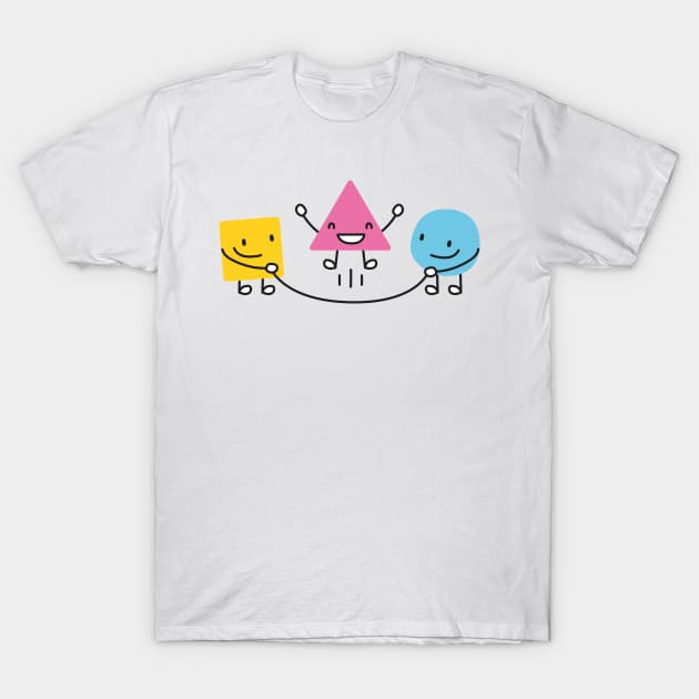 Cute shapes jumping rope T-Shirt by illulief